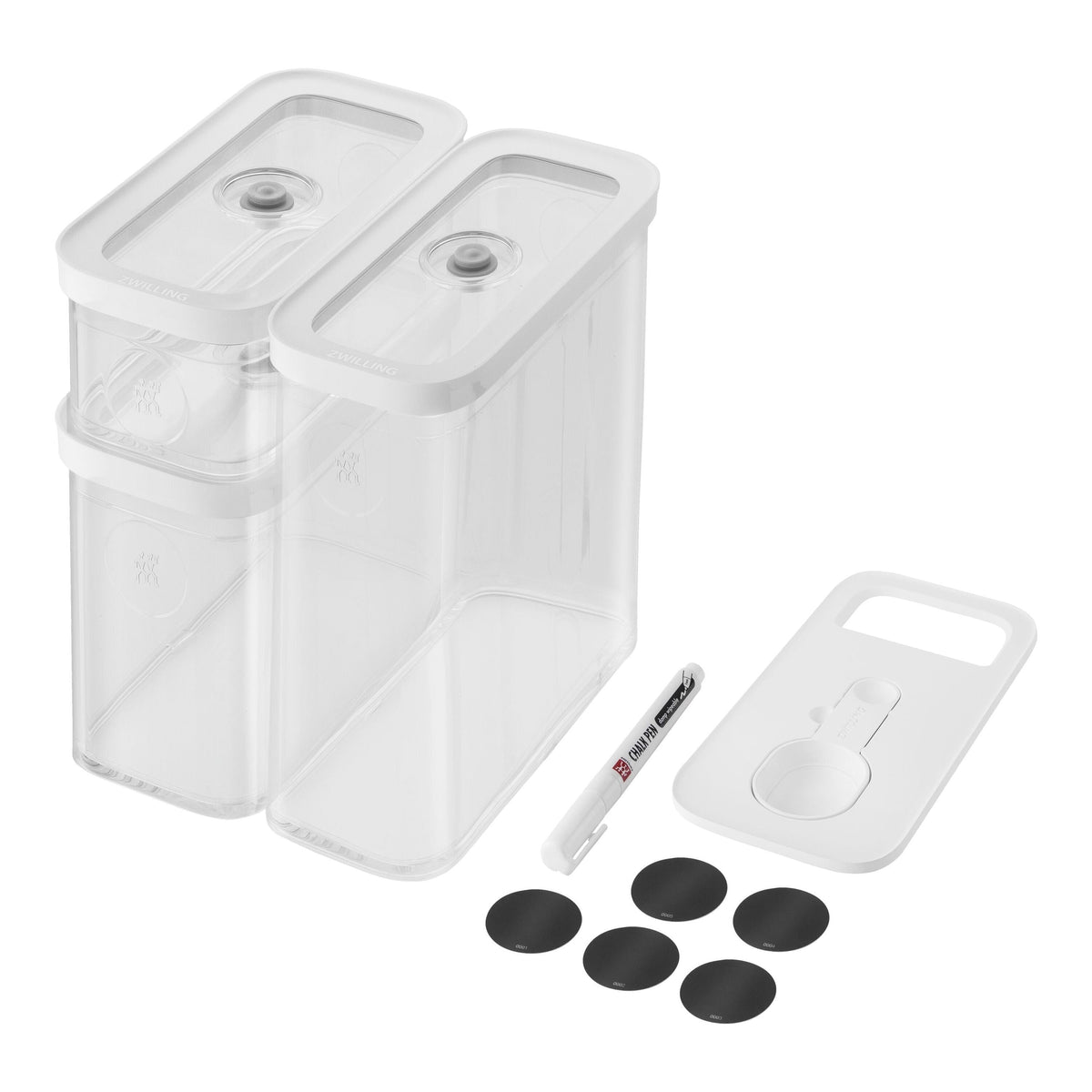 ZWILLING Fresh & Save CUBE Cube Set, M / 5 Piece Transparent-White