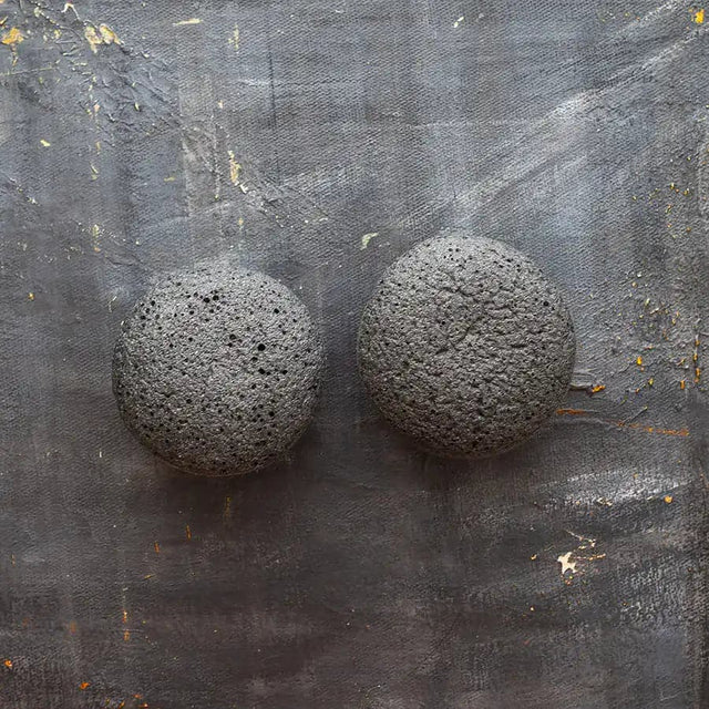 Éponge faciale au konjac - Charbon